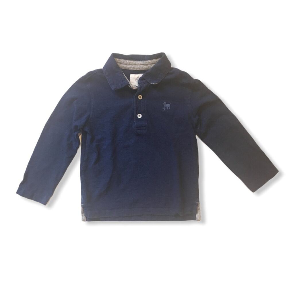 Mini Boden Long Sleeve Polo